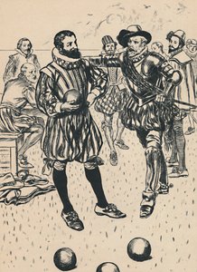 Drake is Told That The Armada Is Approaching, c1907 by Unbekannt