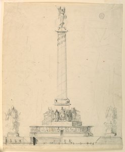 Drawing, Elevation of a Victory Monument by Unbekannt