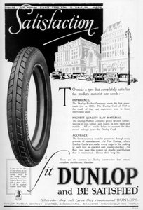 Dunlop advertisement by Unbekannt