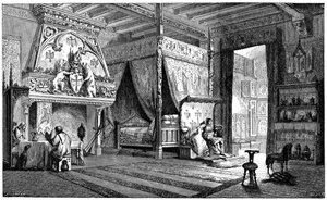 Dwelling room of a seigneur of the 14th century by Unbekannt