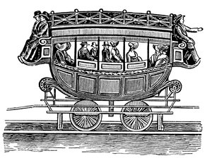 Early American Railroad Car Adopted from Road Transport by Unbekannt