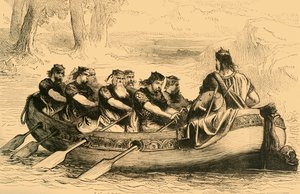 Edgar the Pacific Being Rowed Down the River Dee by Eight Tributary Princes by Unbekannt