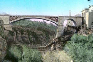 El-Kantara Bridge, Constantine, northeast Algeria by Unbekannt
