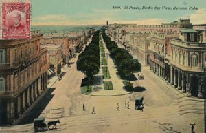 El Prado, Birds Eye View, Havana, Cuba by Unbekannt