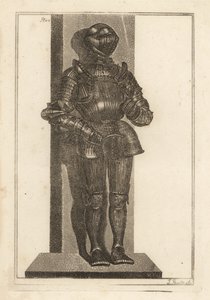 Elegant suit of fluted armour brought by Lord Warwick from Germany by Unbekannt