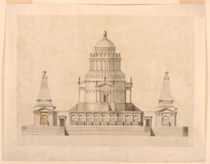 Elevation of a Fantastic Mausoleum by Unbekannt