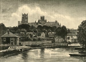 Ely Cathedral, from the Railway Bridge by Unbekannt