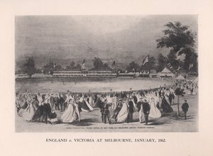England v Victoria at Melbourne, Australia, January 1862 by Unbekannt