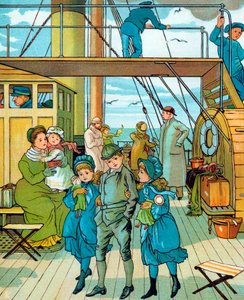 English Family Travelling to France