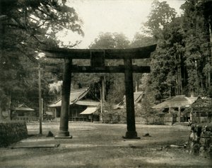 Entrance to a Shinto Temple, in the Nikko District of Japan, 1936