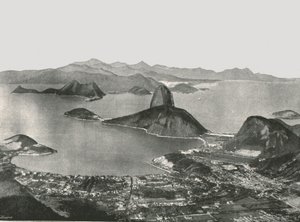 Entrance to the Bay from the summit of Corcovado, Rio de Janeiro, Brazil