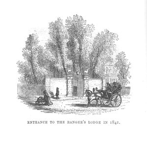 Entrance to the Rangers Lodge in 1841, c. 1870