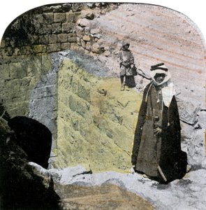 Entrance to the Virgins Fountain, Jerusalem, Israel, late 19th century by Unbekannt