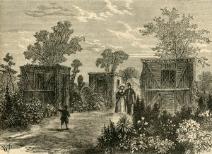 Entrance to the Zoological Gardens in 1840, c. 1876 by Unbekannt