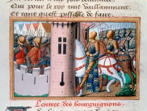 Entry of the Bourguignons to Paris, May 1418 by Unbekannt