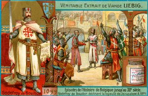 Episodes in the History of Belgium up until the 13th Century: Godfrey of Bouillon, c1900 by Unbekannt