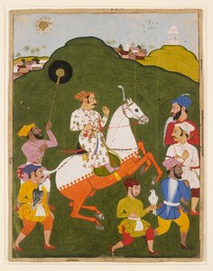 Equestrian Portrait of Maharana Raj Singh I of Mewar by Unbekannt