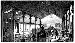 Euston Station, London Terminus of London and Birmingham Railway by Unbekannt