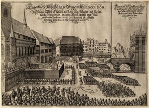 Execution of 27 Protestant Leaders on the Old Town Square in Prague on June 21, 1621 by Unbekannt