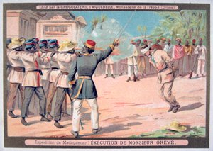 Execution of Monsieur Greve, Madagascar, 1883-1896