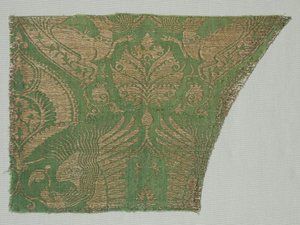 Exotic Gold-Patterned Silk by Unbekannt