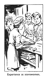 Experience as Storewomen, 1940