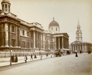Exterior of the National Gallery, London by Unbekannt