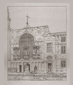 Exterior View of the Guildhall Chapel, 1815, 1886 by Unbekannt