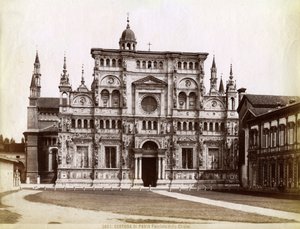 Facade, Church of the Certosa di Pavia Charterhouse of Pavia Lombardy, northern Italy by Unbekannt