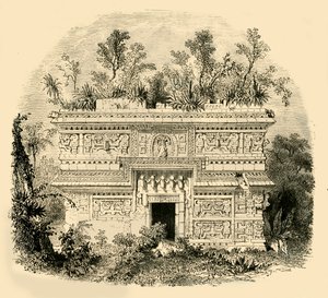 Facade of Native Palace in Yucatan, 1890 by Unbekannt