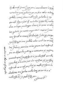 Facsimile of a Letter, Dated 10th August, 1623