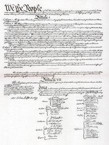 Facsimile of the Preamble and Constitution of the United States of America by Unbekannt