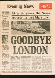 Final edition of the Evening News newspaper by Unbekannt