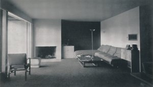 Fireplace corner by Richard J. Neutra by Unbekannt