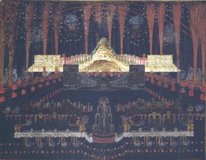 Fireworks and Illumination on April 25, 1742 in Moscow