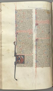 Psalm 52, Historiated Initial D, a Fool Naked but for a Cloak, Holding a Bladder