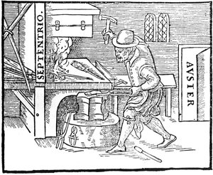 Forging a magnet by Unbekannt
