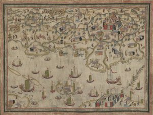 Forts Zeelandia and Provintia and the City of Tainan by Unbekannt
