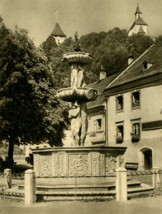 Fountain, Friesach, Austria, c1935 by Unbekannt