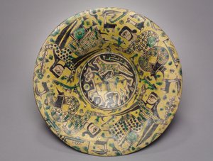 Four Human Figures around a Horse and Cheetah