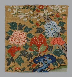 Fragment From a Chair Panel K’assu, China