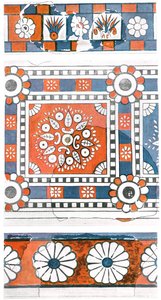 Fragments of Mural Paintings, Palace of Tukulti-Ninurta I, Kar-Tukulti-Ninurta, Assyria, 1928 by Unbekannt
