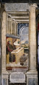 Francesco Petrarca in His Study by Unbekannt