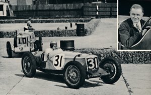 Freddie Dixon Riley at Brooklands, 1937