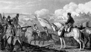 Frederick II, The Great 1712-1786, King of Prussia from 1740, at the Battle of Rossbach, 1757 by Unbekannt