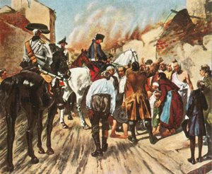 Frederick the Great in the Ruins of Küstrin before the Battle of Zorndorf, 25 August 1758
