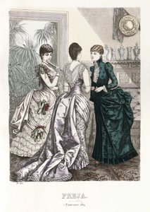 Freja Illustrated Scandinavian Fashion Magazine 1884, Illustration No. 3 by Unbekannt
