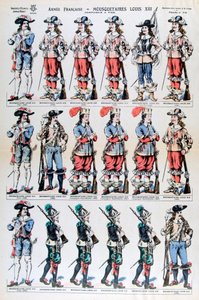 French Army, Musketeers of Louis XIII, 17th Century 19th Century by Unbekannt