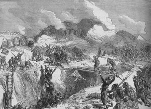 French Attack on the Malakhoff, c1880 by Unbekannt
