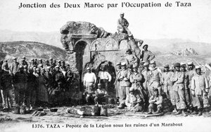 French Foreign Legion by some Marabout ruins, Taza, Morocco by Unbekannt